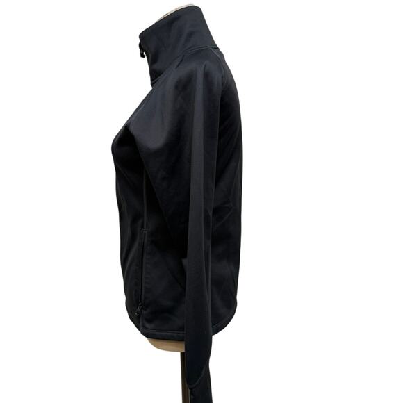 "STOIC" Women's Zip Up Fleece Jacket SZ S Holes For Thumbs Running Jogger Gym - Picture 2 of 10